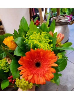 Bouquet Gerbera orange