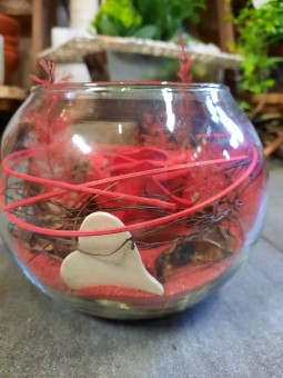 Rose stabilisée dans sa boule